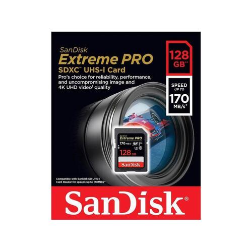 SanDisk SDSDXXY-128G-GN4IN 128GB Extreme Pro SDXC Card