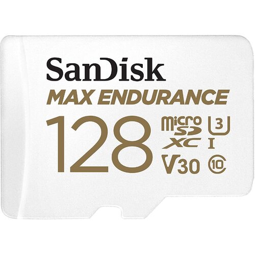 SanDisk 128GB MAX Endurance micro-SD Card  ADAPTOR