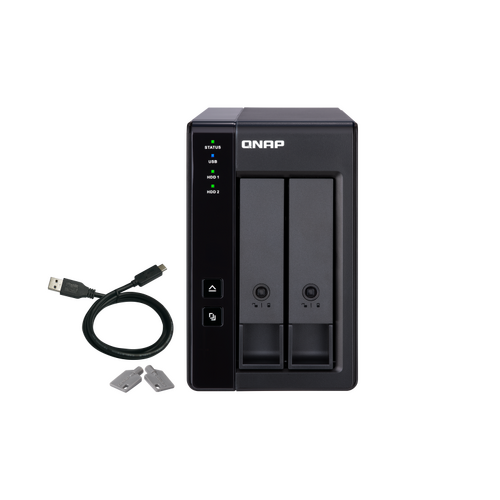 QNAP TR-002  2 BAY DAS(NO DISK)  HARDWARE RAID EXPANSION FOR QNAP NAS WINMAC